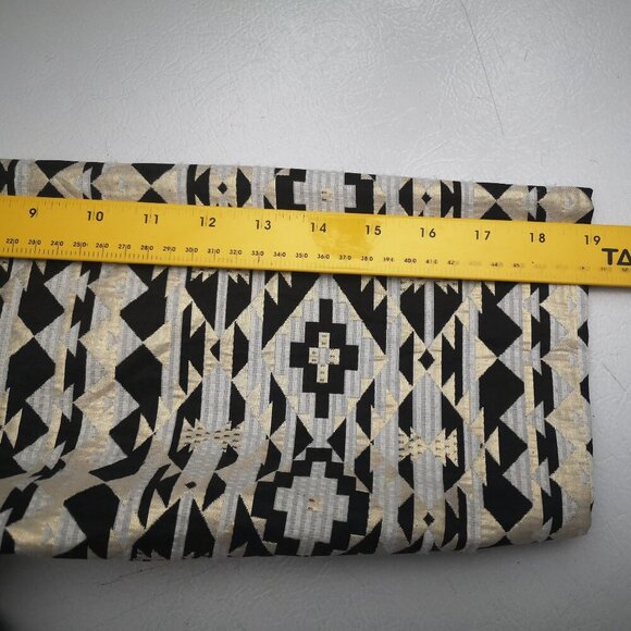 Roz & Ali Ladies Size 2X Full Zip Gold Black & Off White Lined Blazer - Picture 8 of 9